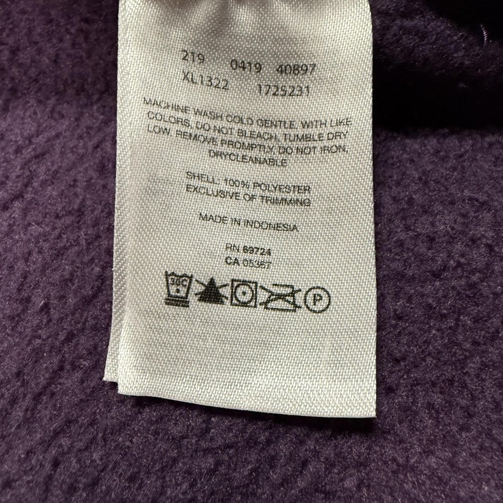 Columbia Jacket Womens Small Purple Fleece Full Zip Stand Collar Pockets Hiking - Picture 6 of 11